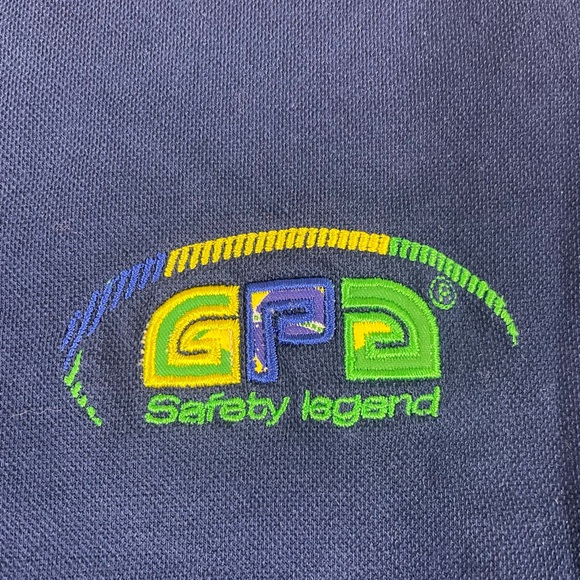 GPA Safety Legend Mens Blue Short Sleeve Polo Shirt Size M (Fit) - Picture 5 of 12